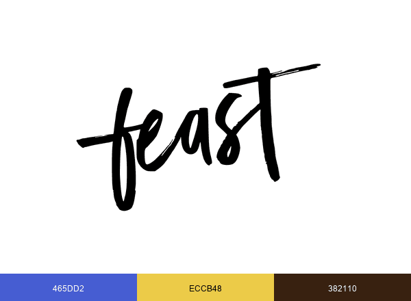 Feast Design Co. brand color palette