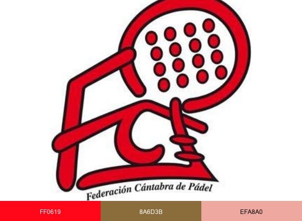 Fed. Cántabra Pádel brand color palette