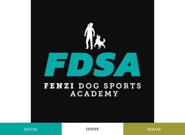 Fenzi Dog Sports Academy brand color palette