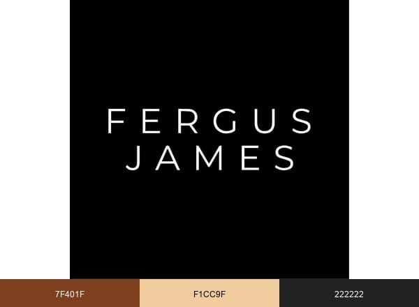 Fergus James Diamonds brand color palette