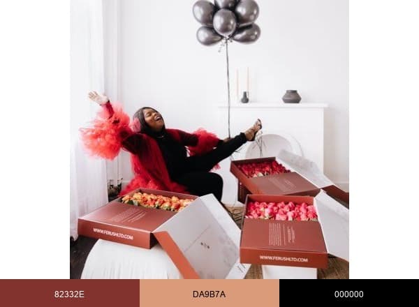 Férush Luxury Gifting brand color palette