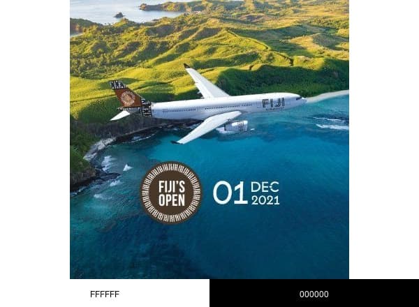 Fiji Airways brand color palette