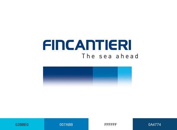 Fincantieri brand color palette