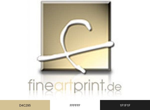 FineArtPrint.de brand color palette