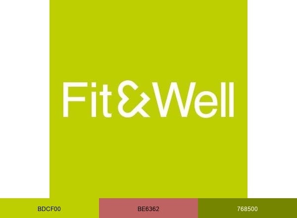Fit&Well brand color palette