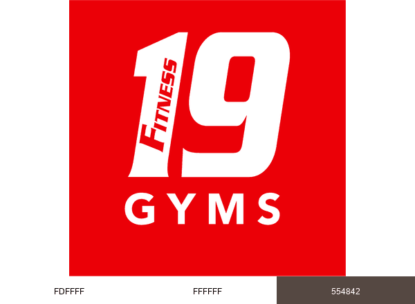 Fitness 19 Gyms brand color palette