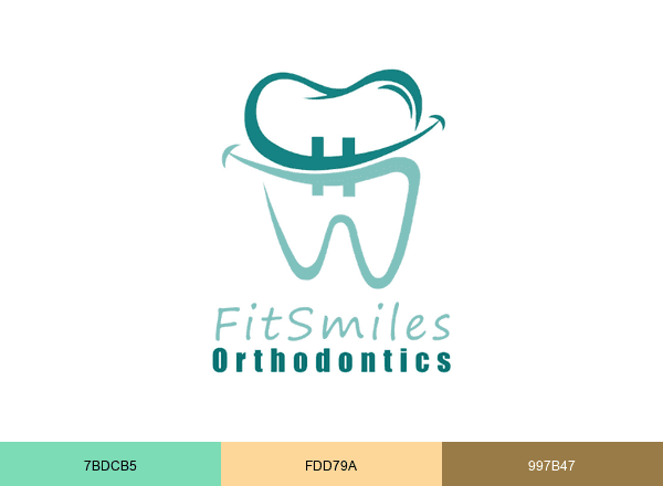 FitSmiles Orthodontics brand color palette