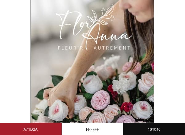 FlorAnna Creation | Cagnes brand color palette
