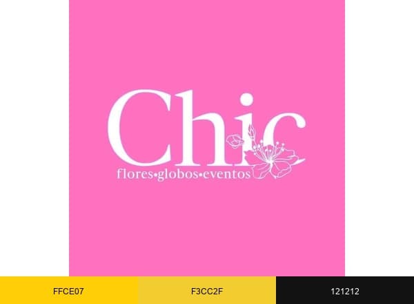 Floreria Chic brand color palette