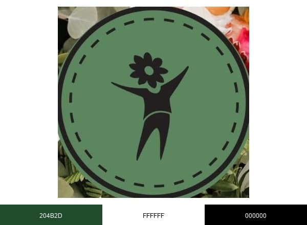 The Flowerman! brand color palette
