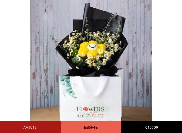 Flowers On The Way brand color palette