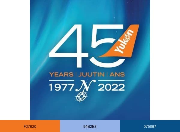 Air North, Yukon's Airline brand color palette