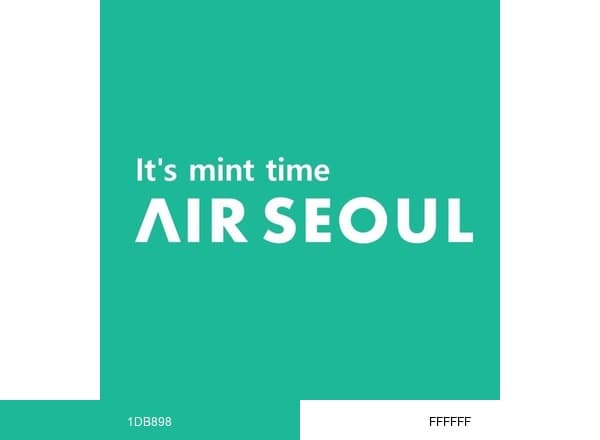 Air Seoul brand color palette
