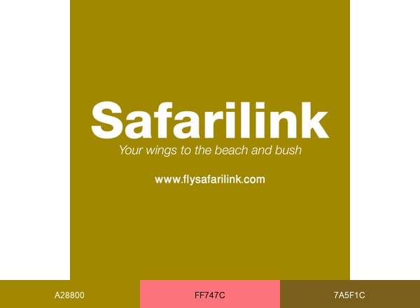 Fly Safarilink brand color palette