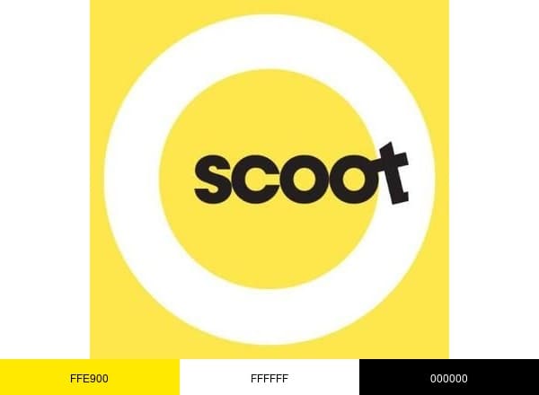 FlyScoot brand color palette