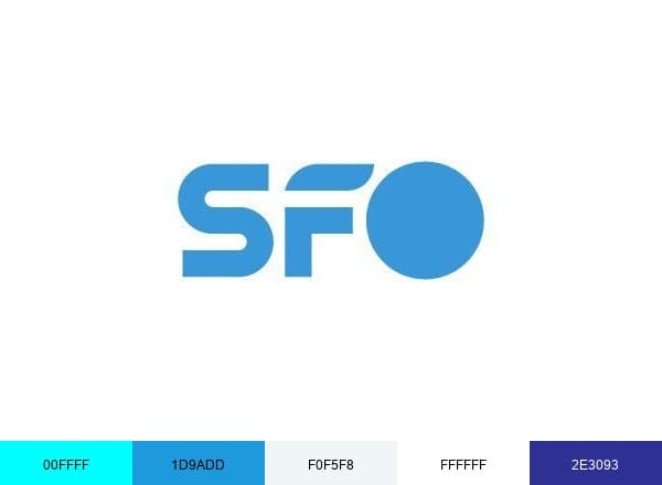 San Francisco International Airport brand color palette