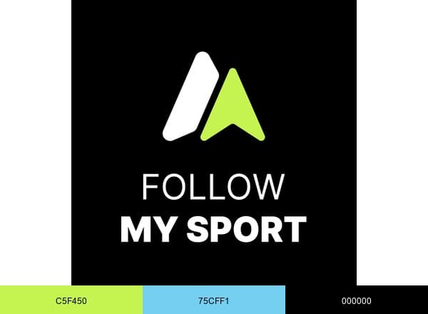 Follow My Sport brand color palette