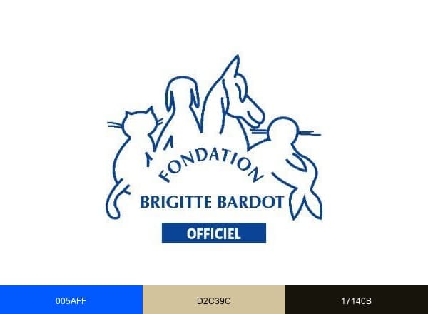 Fondation Brigitte Bardot brand color palette