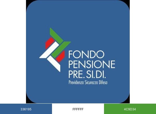 Fondo Pensione Pre.Si.Di. brand color palette