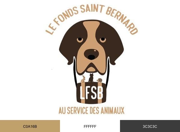 Le Fonds St Bernard brand color palette