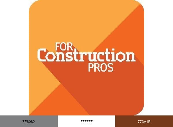 For Construction Pros brand color palette