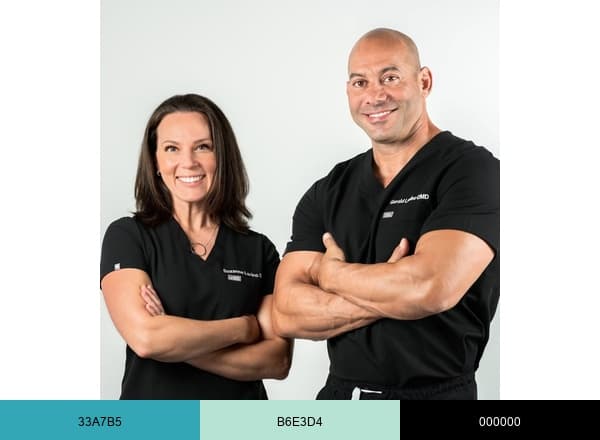 Fort Myers Laser Dentistry brand color palette