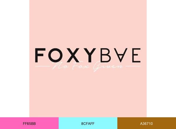 FoxyBae Hair brand color palette