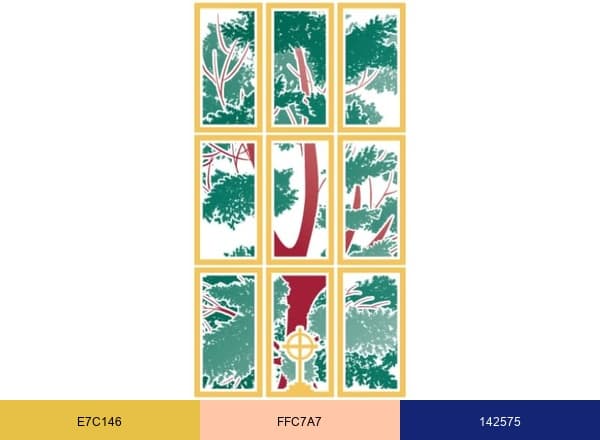 First Presbyterian Church of Rogers brand color palette