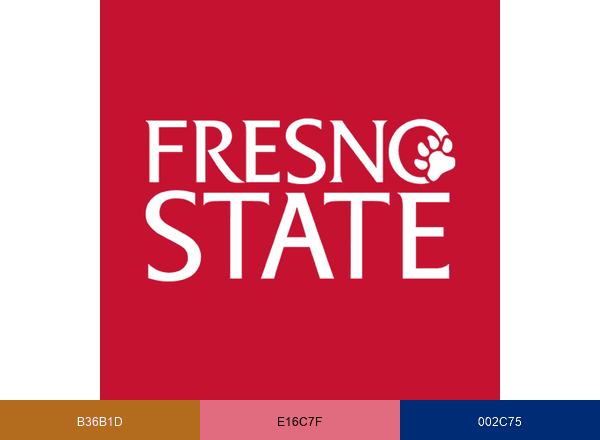 Fresno State brand color palette