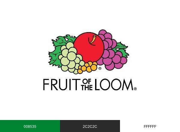 Fruit of the Loom Europe brand color palette
