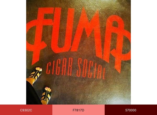 Fuma Cigar Social brand color palette