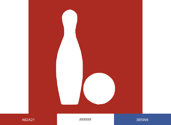 Funk Bowling brand color palette