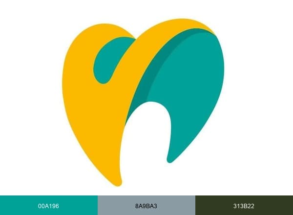 Fusion Dental Specialists brand color palette