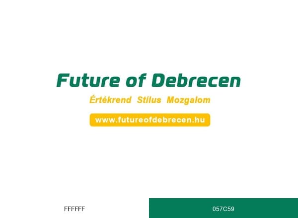 Future of Debrecen brand color palette