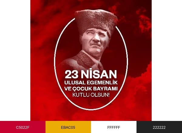 Galatasaray SK brand color palette