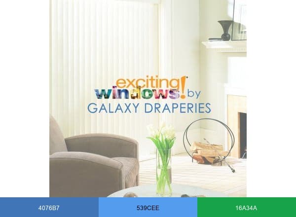 Galaxy Draperies brand color palette