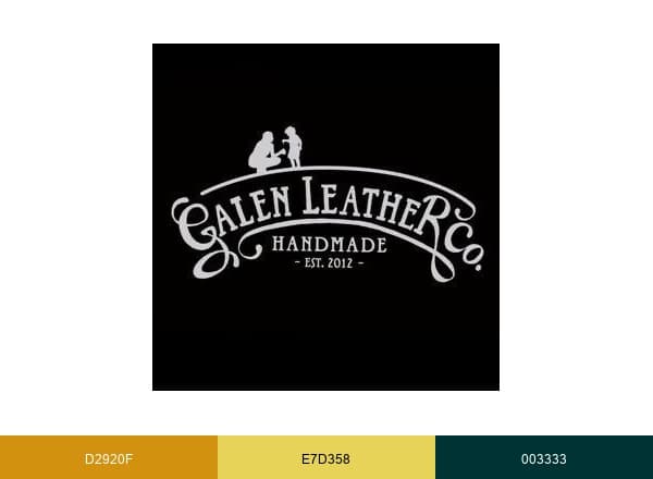 Galen Leather brand color palette
