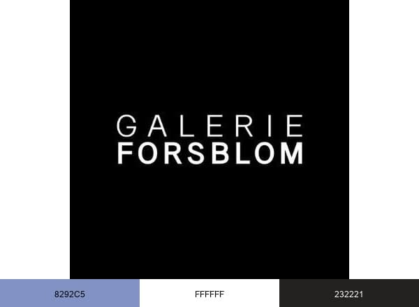 Galerie Forsblom brand color palette