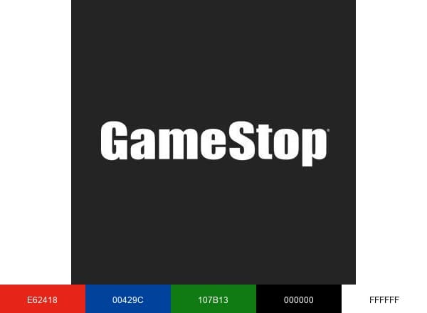 GameStop brand color palette
