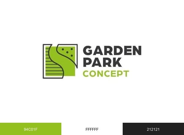 Garden Park Concept brand color palette