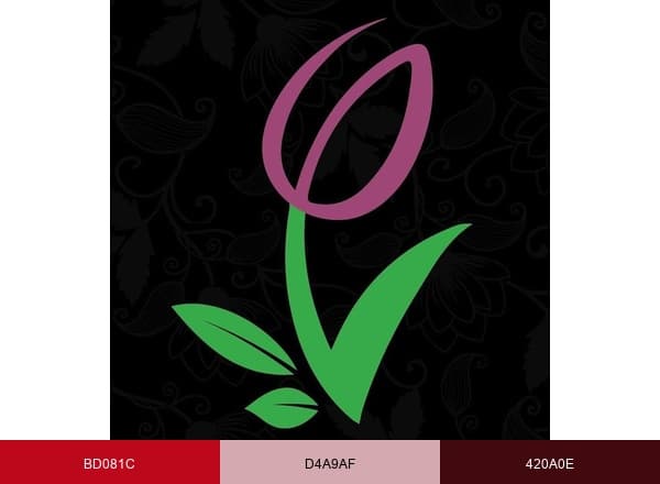 Gardentulipflowers.Ae brand color palette