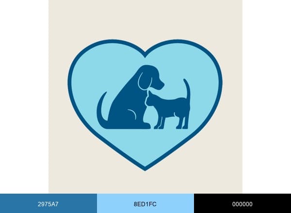 Garland Road Small Animal Hospital brand color palette