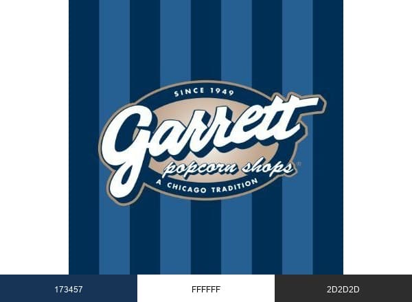 Garrett Popcorn brand color palette