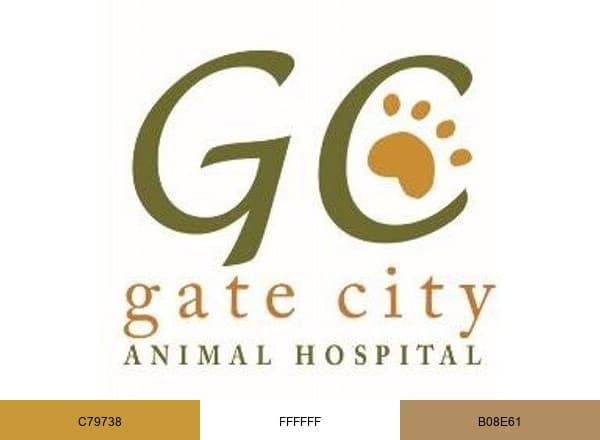 Gate City Animal Hospital brand color palette