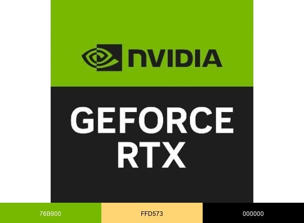 NVIDIA GeForce brand color palette