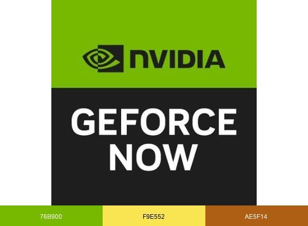 ️ NVIDIA GeForce NOW brand color palette