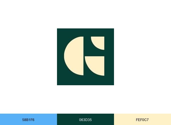 Geia Food brand color palette