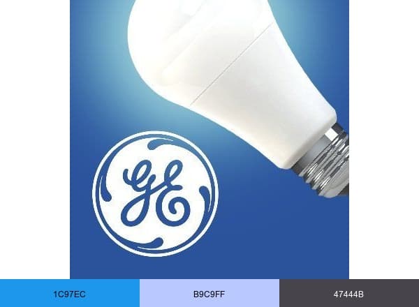 GE Lighting brand color palette