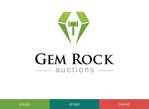 Gem Rock Auctions brand color palette