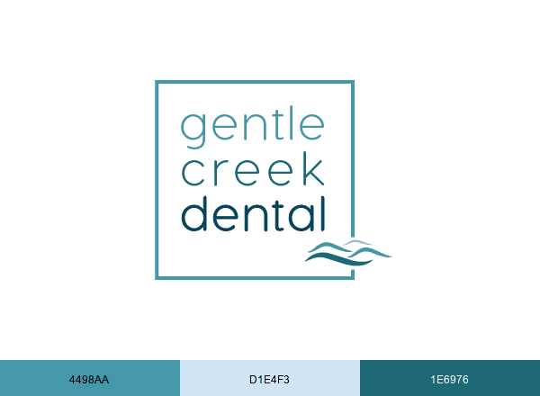 Gentle Creek Dental brand color palette